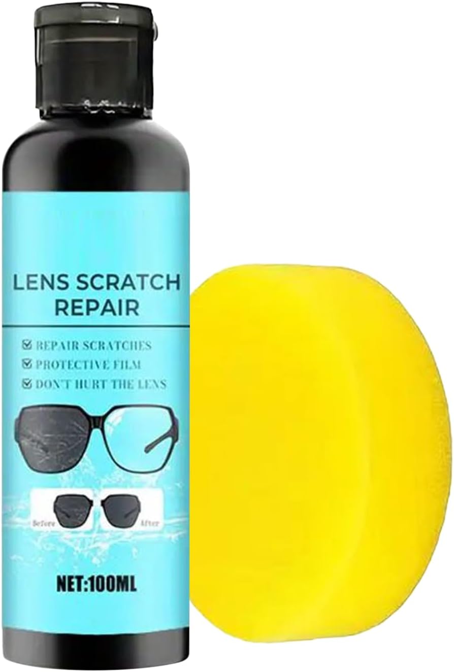 Lens Scratch Removal Spray - 100ml Sunglasses Scratch Repair Liquid - Eyeglass Cleaning Fluids Portable for Youth Boys Teens Husband Son Men Wife Girls Family Friends Daughters for Daily