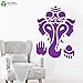 Produktbild yaoxingfu Böhmischer Elefant Wandtattoo Indischer Gott Ganesha Vinyl Wandaufkleber Wohnzimmer Vinyl Hinduismus Wohnkultur Hindu Kunstwand ww-3 75x103cm