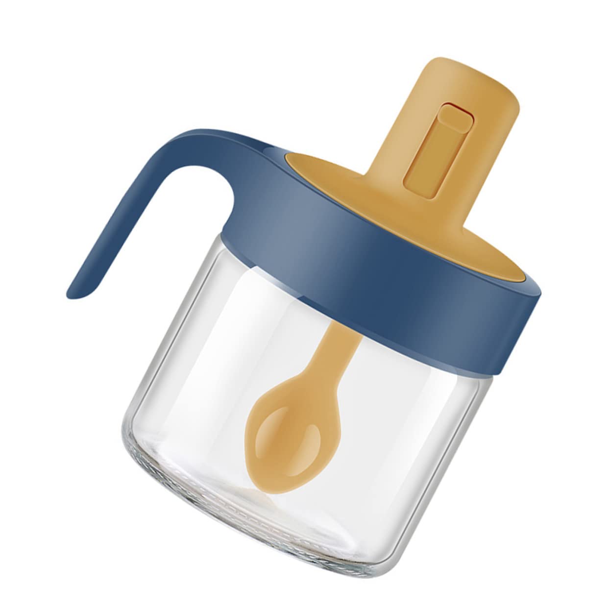 Sucrier Sphérique En Acier Inoxydable Avec Clapet – Distributeur Sucre Sel Épices Design Moderne, Récipient Condiments Antirouille