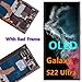 OLED Galaxy S22 Ultra LCD Screen Replacement for Samsung Galaxy S22Ultra 5G Display Touch Screen Digitizer SM-S908U SM-S908U1 Support Fingerprint S-Pen (with Red Frame+Back Cover Adhesive+Tools)