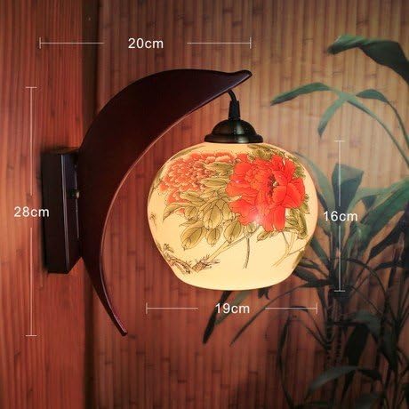 Dlpfmodern Creative Thin Tire Ceramic Wall Lamp Bedside Dining Room Dining Room Wall Lamp Hutch