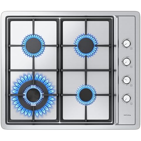 Plaque de Cuisson à Gaz IsEasy 4 Brûleurs Cover