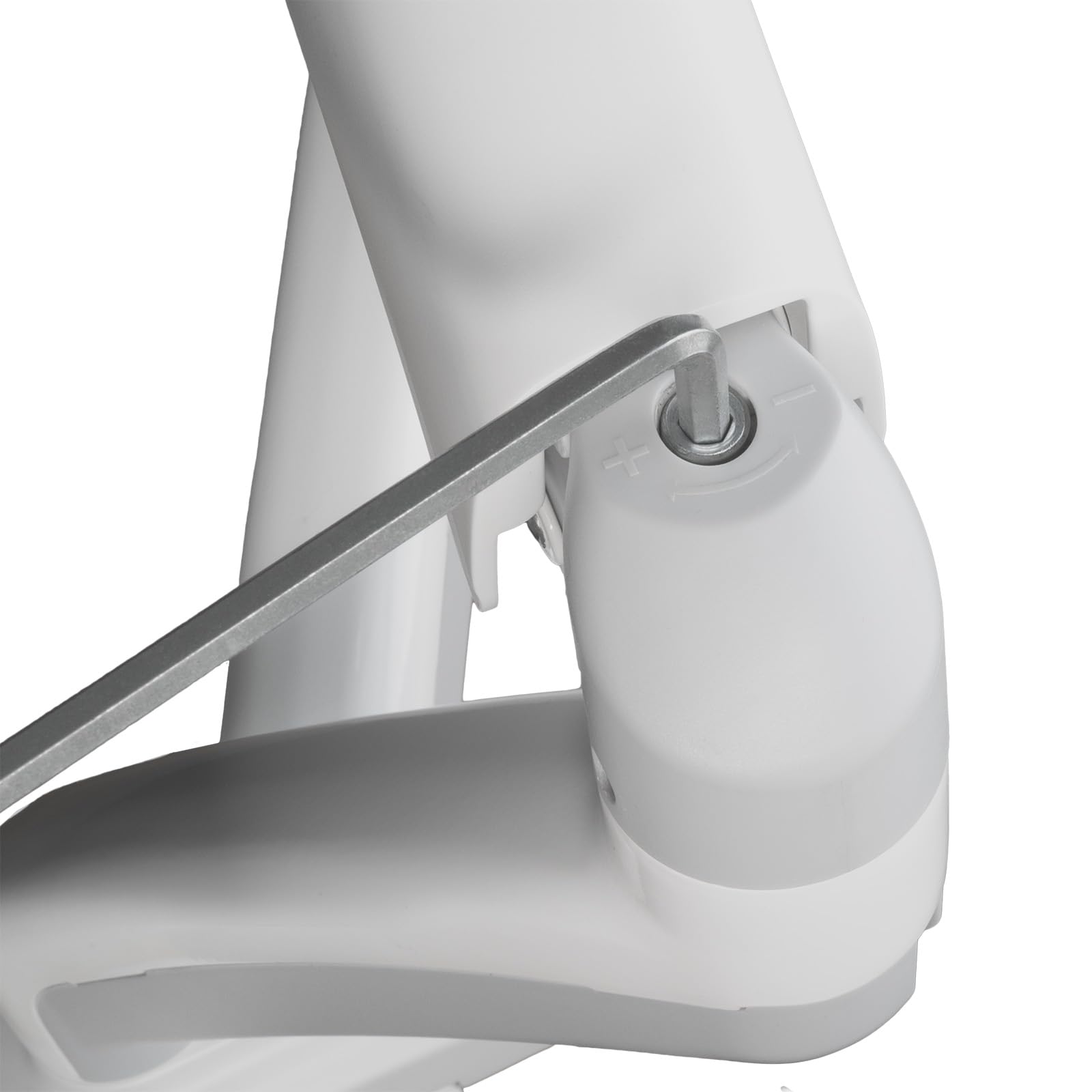 SilverStone Technology ARM26 SST-ARM26W - Braccio doppio per monitor, con molla meccanica e ampia regolazione, colore: Bianco