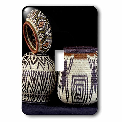 Interrupteur à bascule unique Panama Embera Indian Baskets lsp_86901_1 - 3