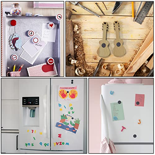 Trymag Ceramic Magnets For Crafts, Small Round Disc Crafts Magnets With Adhesive Backing 18Mm (.709 Inch), Flat Circle Ferrite Industrial Magnets For Crafts, Diy, Science, Hobbies, Project - 200 Pcs #TOP6