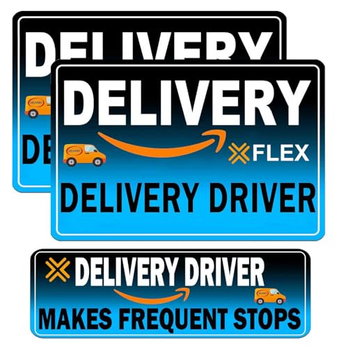 Flex Delivery Driver Car Magnet, 3PCS Frequent Stops Removable Set,
