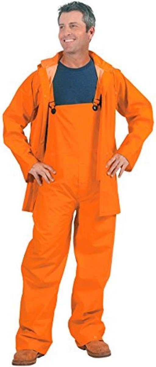 Galeton 7952-XXL-OR 7952 Repel Rainwear 3 Piece Rain Suit, 0.35 mm PVC, Orange, XX-Large