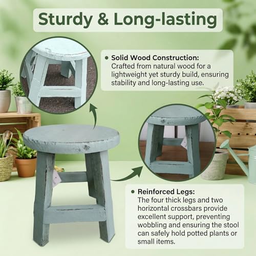 Tabouret pour plantes bois de 6,5 pouces petit support de salon