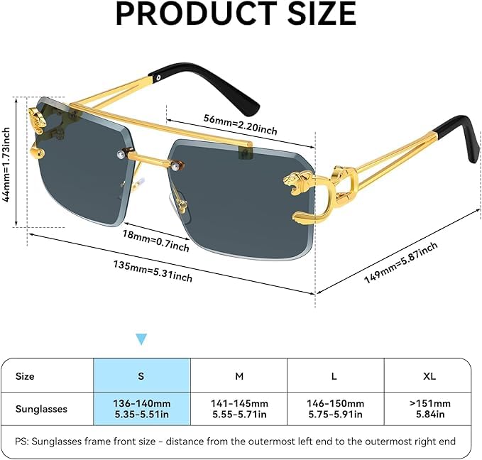 Image of Honey Singh & Mc Stan Vintage Rimless Square Sun Glasses UV Protection Men's & Women's Shade Trendy Metal Frameless.