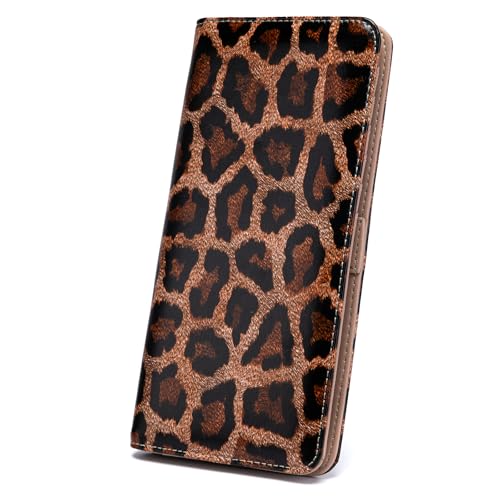 Image of Ultra Slim Thin Leather Women Wallet Rfid Blocking Credit Card Holder Bifold Clutch (Leopard)