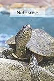  Schildkröte Notizbuch: Tagebuch / Journal Punkteraster mit Turtle Bild als Motiv - 120 Seiten a5 Softcover