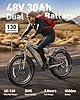 Bulldog Electric Bike for Adults 1350W, 48V 30AH Dual Battery Ebike, 130 Miles Long Range Full Suspension E bike, 26" Fat Tire Adult Electric Bicycles, 28MPH, Ideal for Urban and Off-road Riding #2