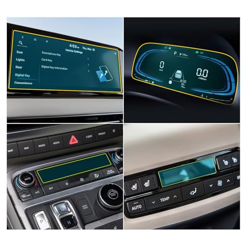 Film protecteur pour Hyundai Palisade 2023-2025 : lot de 4 protections d'écran tactiles