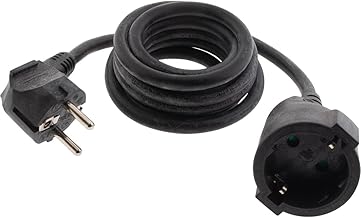 Schuko extension HO5VV-F 3G1.5mm² 2 m - Black - Zenitech