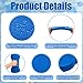 Lewtemi 2 Packs Water Exercise Discs Hand Held Water Weight Exercise Equipment Pool Exercise Equipment for Adults Water Aerobics Resistance Training, Blue