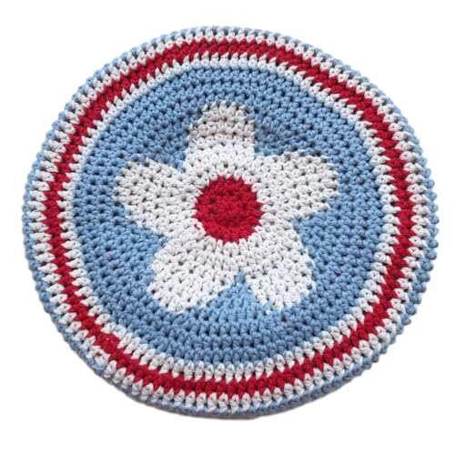 Chapeau floral en tricot creux idéal pour vos sorties ensoleillées