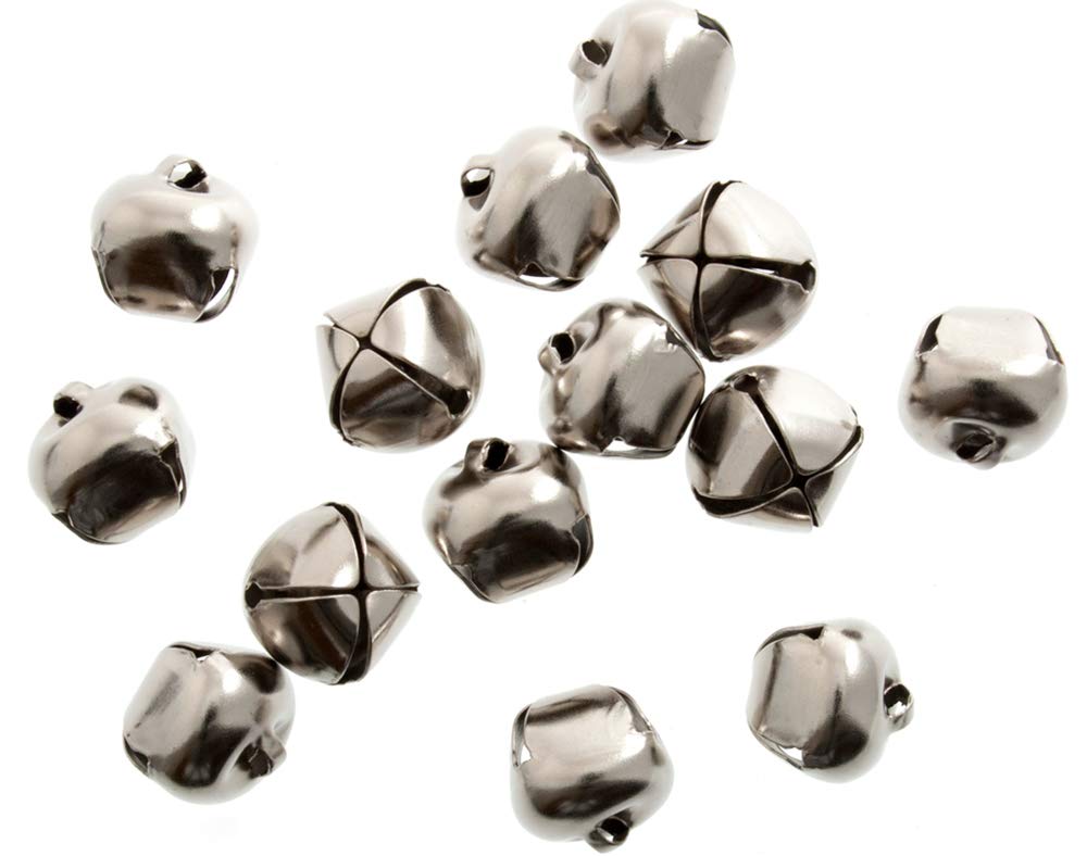 100 Silver 10mm Jingle Bells for Crafts | Craft Bells