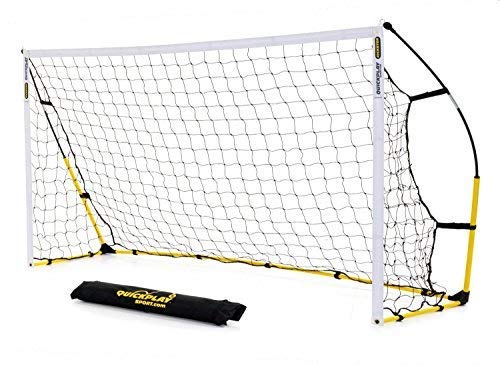 QUICKPLAY Kickster Fun Football Goals – Goal Posts for Kids 6x4' | Portable Football Goals for the Garden or Park |Includes Football Goal Post Net and Carry Bag [Single Goal]