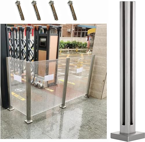 Poteau de clôture en verre sans perçage pour sécuriser vos balcons et terrasses facilement