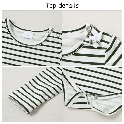 Image of CARETOO Baby Boy Clothes Suit Infant Gentleman Boy Outfits Dress Shirt /Bowtie /Suspender Pants Set 0-18 Months