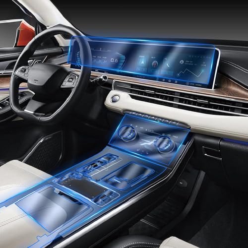 Film anti-rayures de console pour Chery Exeed LX protégeant le plastique transparent des ongles