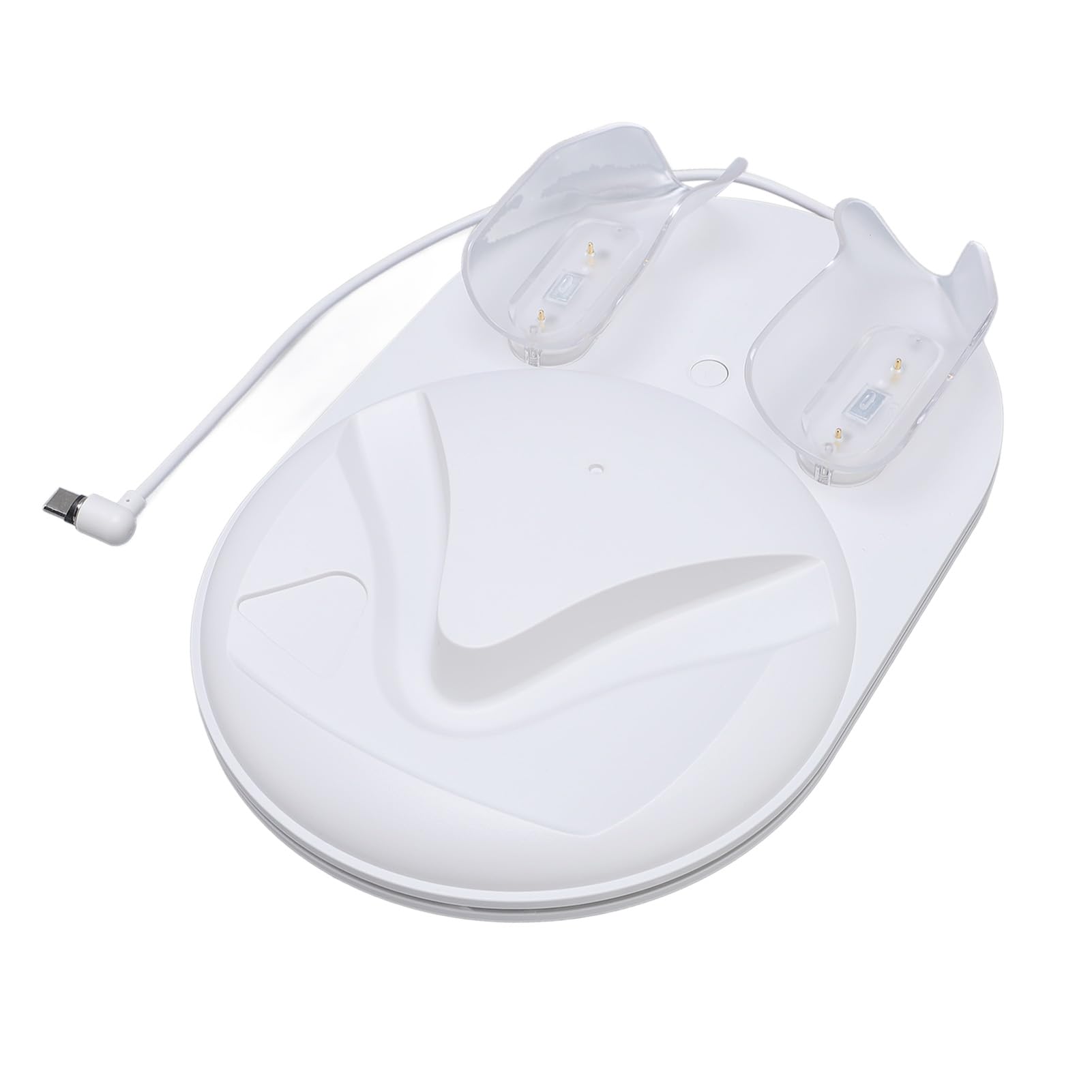Porta di Ricarica del Controller di Ricarica di Ricarica VR Dock di Ricarica Magnetica per Accessori VR con 2 Batterie Ricaricabili Indicatore LED Adattatore da 15 W