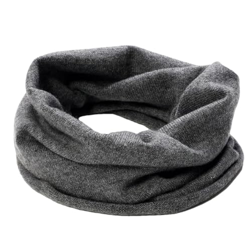 Women Cashmere Ring Scarves Neck Cover Wraps Soft Warmer Single Loop Wool Collar Female Solid Color Scarf