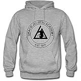 RUZHI RARE Sudadera con capucha Gracie Jiu Jitsu Academy para hombre, color gris, gris, S