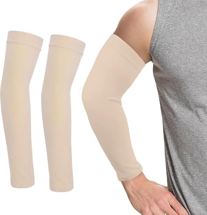 Image of Arm Sleeves Men & Women Sunlight Protection Protection from Dust, Pollution, Sunburn, UV Protection - Suitable for, Sports - Hand Summer Gloves (Pack Of 1)
