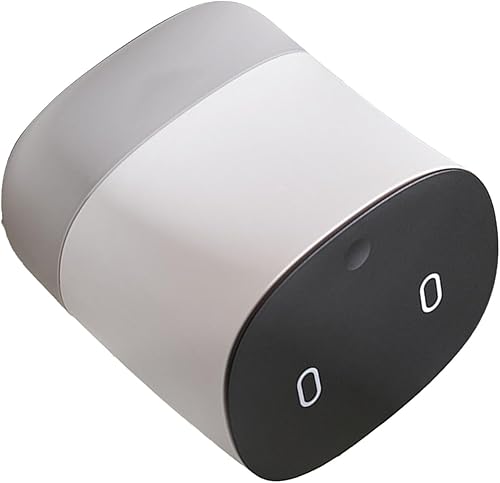 Miniatura 8 de Cesta de basura pequeña, papelera de escritorio pequeña ecológica, desmontable multiusos con tapa para el hogar (blanco)