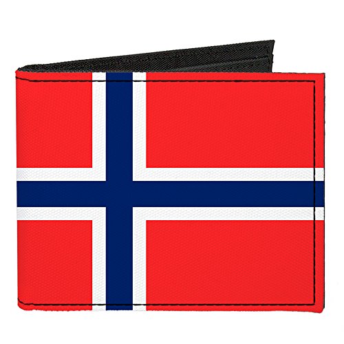 Buckle-Down Canvas Bi-fold Wallet-Norway Flag