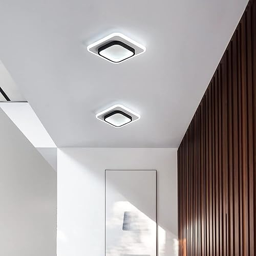 Miniatura 3 de Lámpara de techo LED de 22 W, lámpara de techo moderna, blanca fría de 6500 K, luces cuadradas cerca de techo para dormitorio, pasillo, oficina,