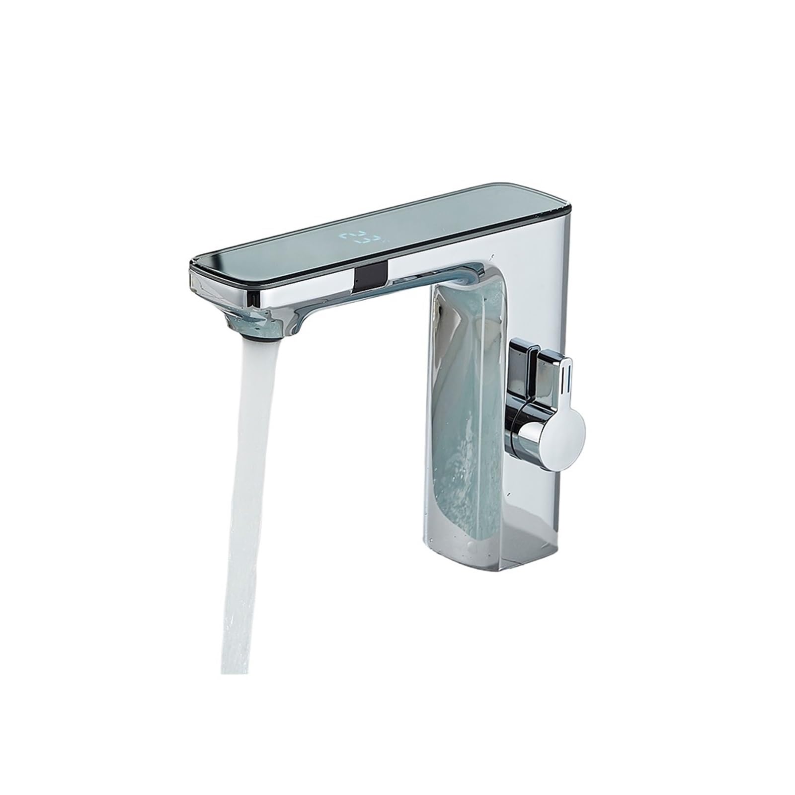 Robinet de lavabo en laiton mitigeur intelligent gris haute precision