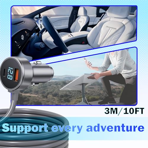 Starlink Mini 12V DC Power Cable,10Ft Car Charger Cigarette Lighter Adapter - image 6