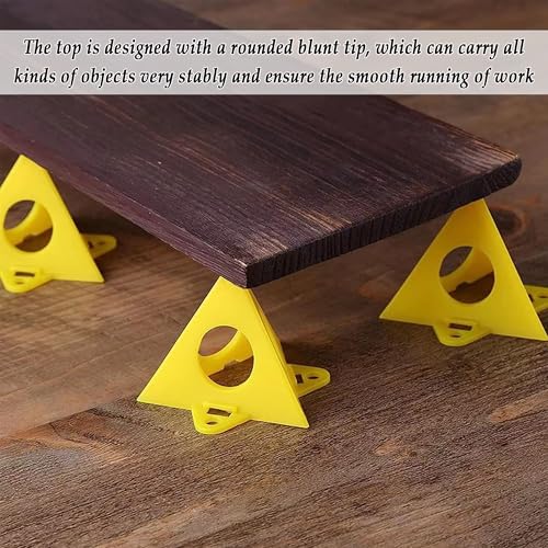 LONGHAO Pack of 20 Painters Pyramid Stands Mini Cone Painting Stand Pyramid Stands Colour Stand for Canvases Painters Perforated Triangular Foot Stand Pyramid Stand for Painters, for Cupboard Door - Image 3