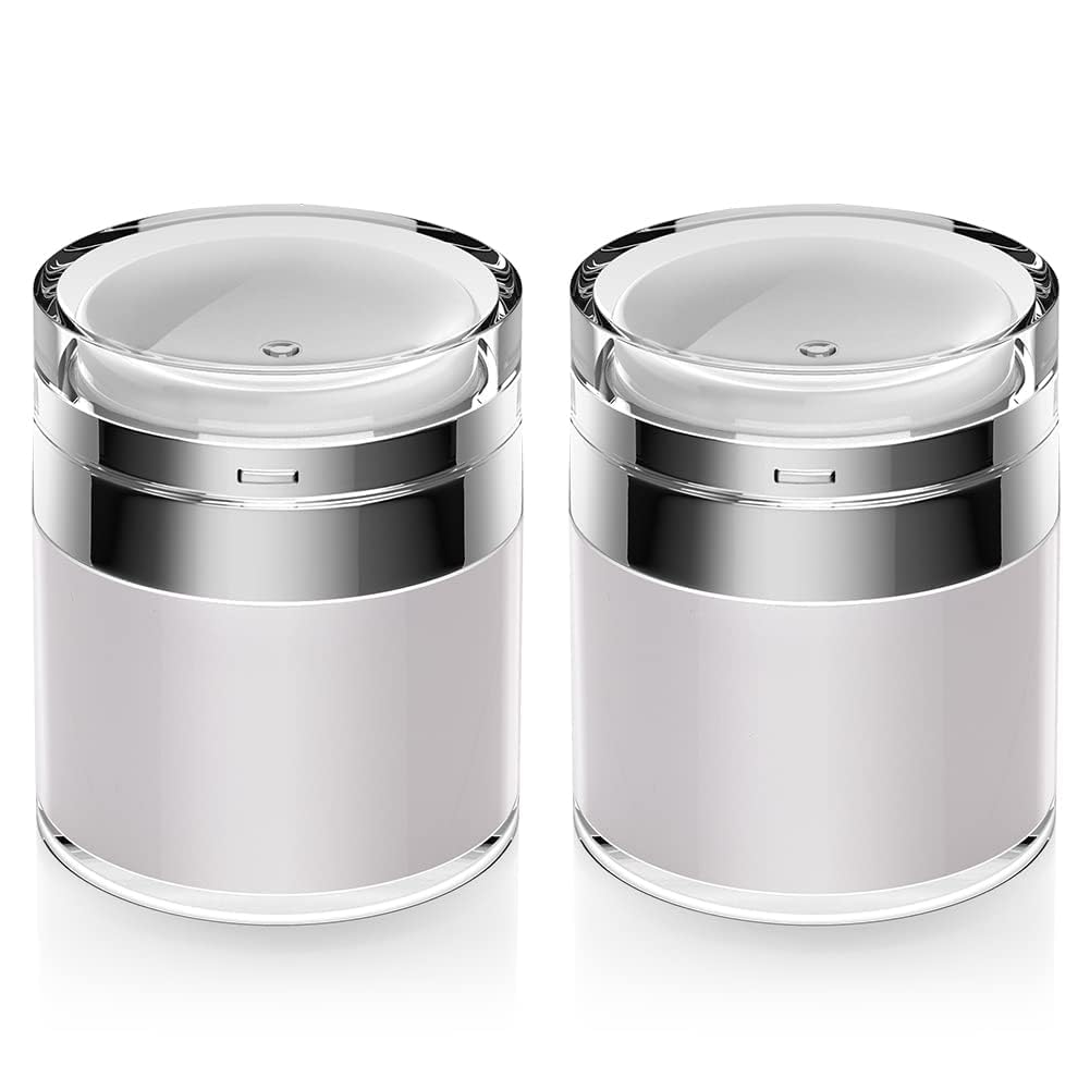 Veemok Pump Dispenser for Thick Creams (Pack of 2) | Acrylic Lotion Dispenser for Moisturizer, Skincare Cream, Body Lotion | Refillable Travel Lotion Container for Home,Travel Use-image-39