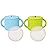 WeeSprout Snack Containers, Food Grade Silicone Cups, Spill-Proof Tops For Toddlers and Babies, Premium Hard Plastic Travel Lids, Dishwasher Safe, Set of 2 Snack Catchers