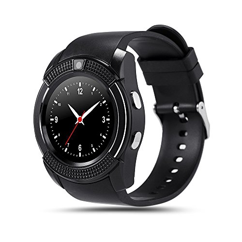 Littlejian Smart Watch, Bluetooth Touch Screen Wrist Watch with Camera/SIM Card Slot,Waterproof Sports
