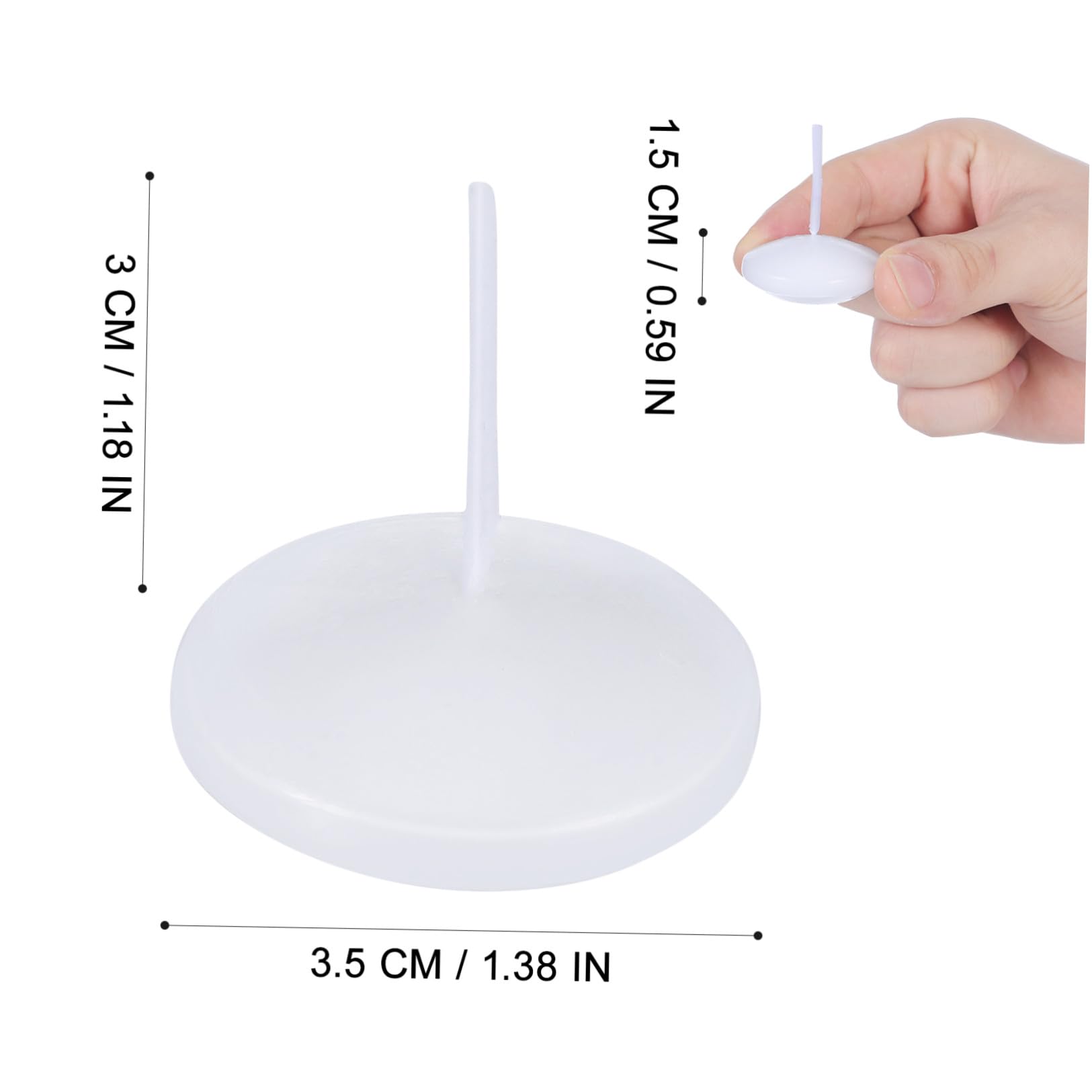 jojofuny 50 Piezas Velas Flotantes Decorativas para Boda Luz Cálida, Cera de Parafina, Diseño Redondo Elegante y Romántico para Eventos y Fiestas