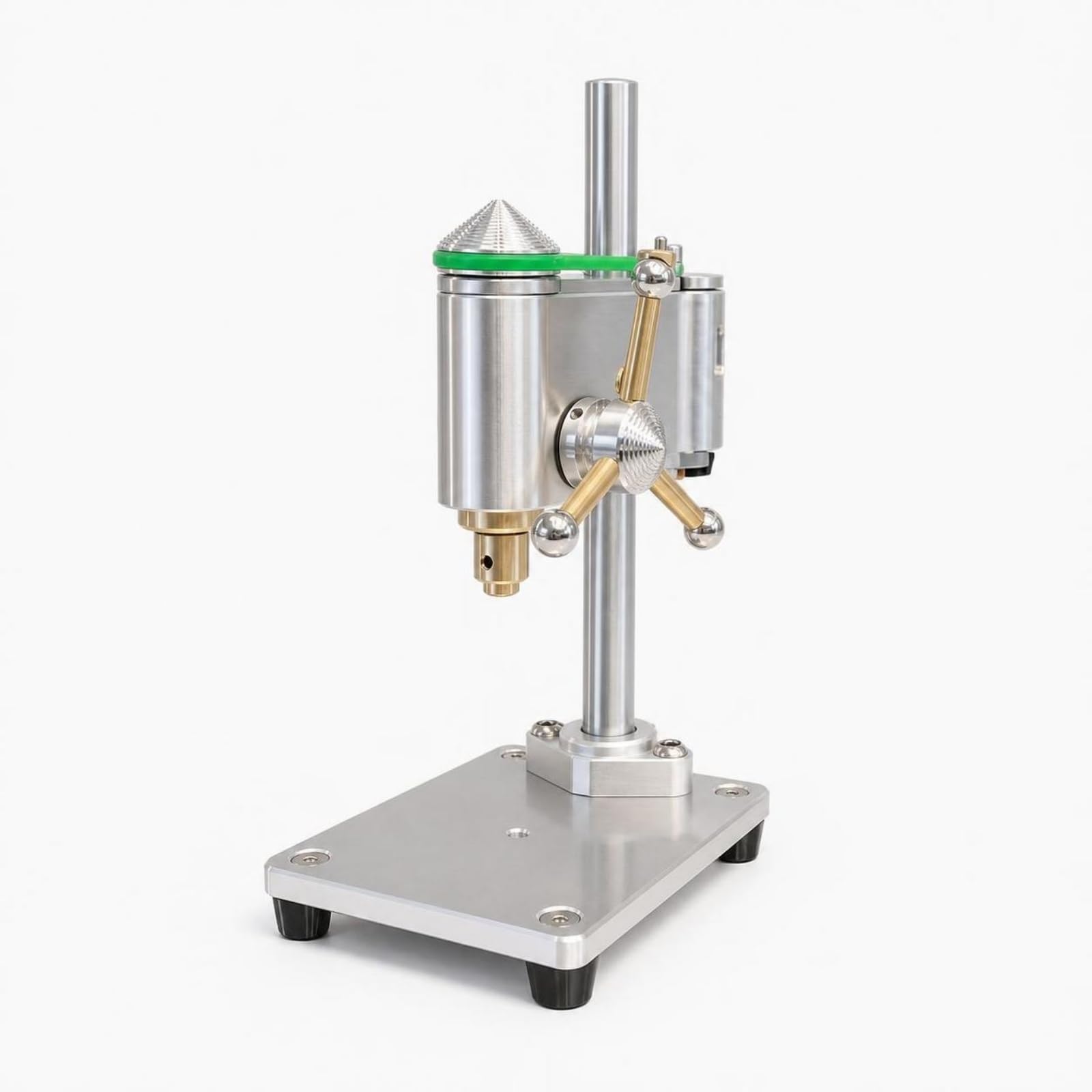 Harilla Mini Taladro de Banco Taladro de Mesa Taladro de Precisión Taladro de con Construcción de Aleación de Aluminio y Componentes de Latón Tamaño Compacto