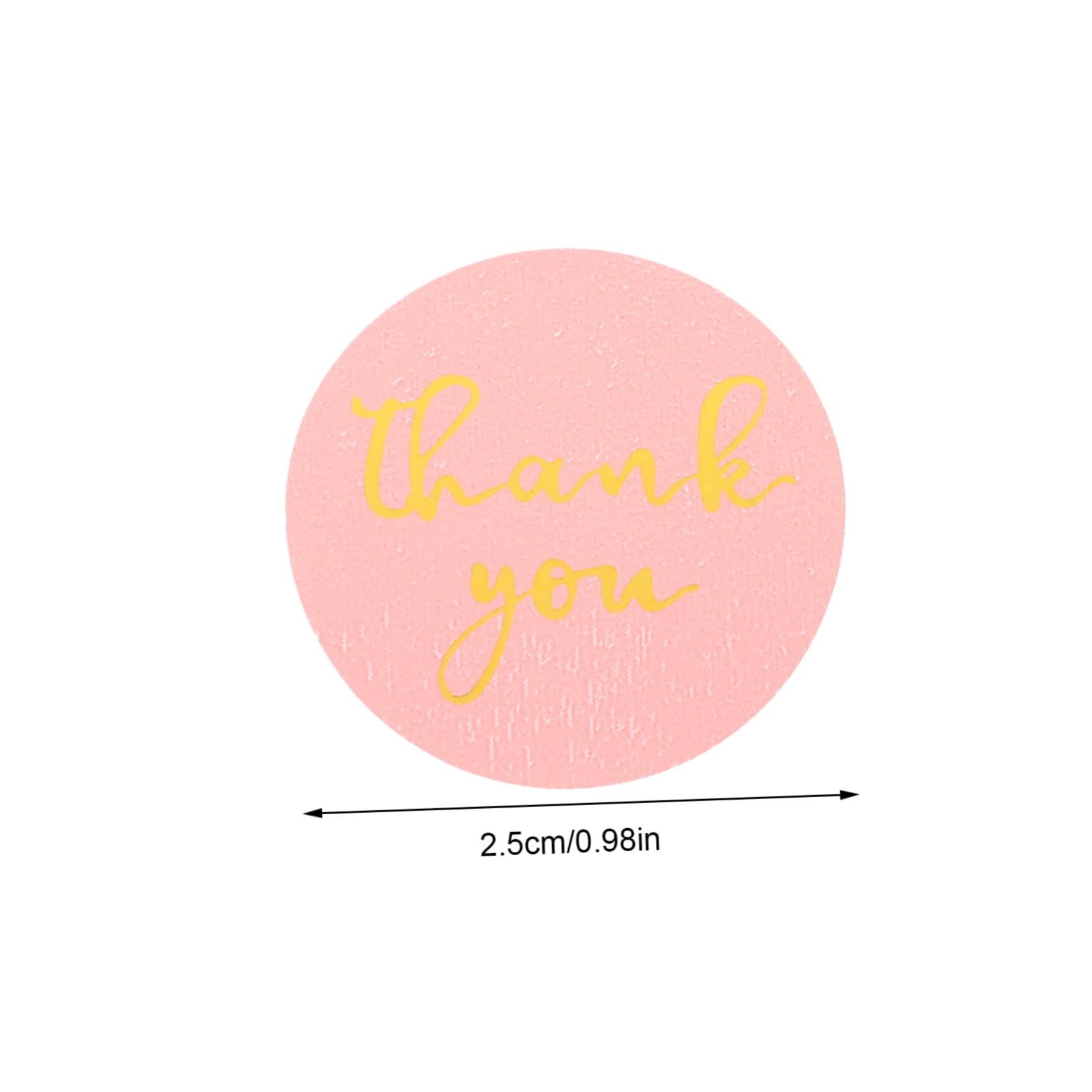 NUOBESTY 5 Sätze Personalisierte Sticker Personalisierte Aufkleber Scrapbook Sticker Danke Karten Punkt Dekorativer Etikettenaufkleber Danke, Dass Sie Aufkleber Versiegeln Rosa 3 Rollen * 5