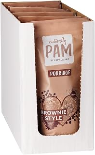 Naturally Pam Porridge, Brownie Style, 6 x 350 g, Bio Oatmeal Haferbrei