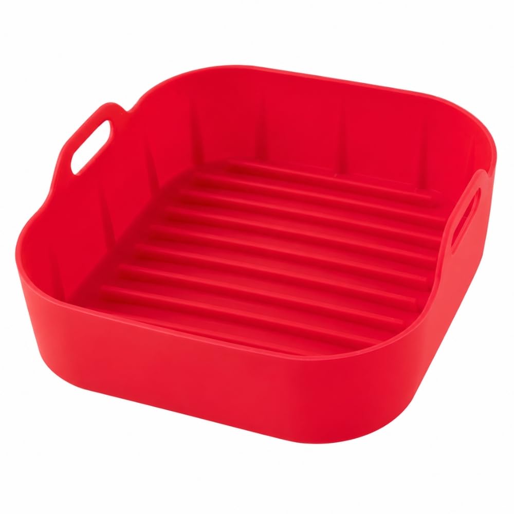 Forma de Silicone Quadrada para Air Fryer | 16 x 16 x 7,3 cm