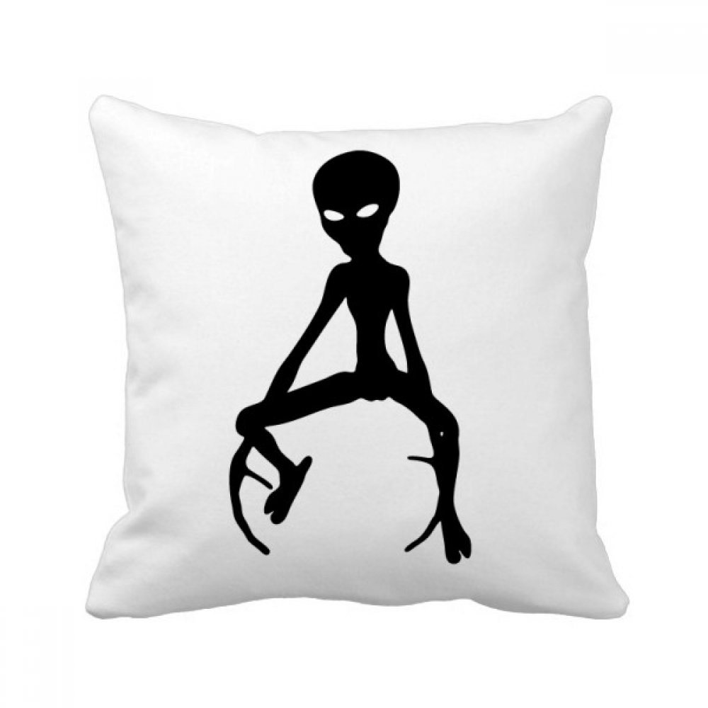 Coussin silhouette chiffres romains noir déco salon 40x40 cm