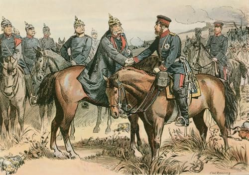Roi de Prusse et premier empereur allemand : peinture poster historique pour bureau