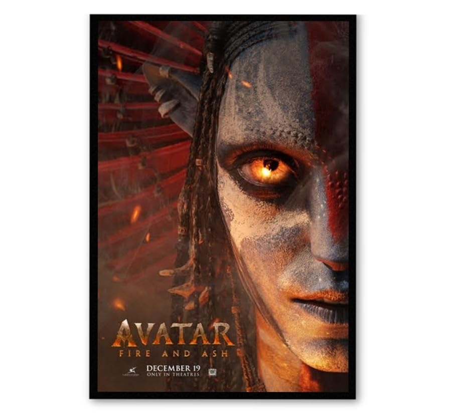 Amazon.co.jp: 【フレーム付-黒-】映画ポスター アバター ファイア