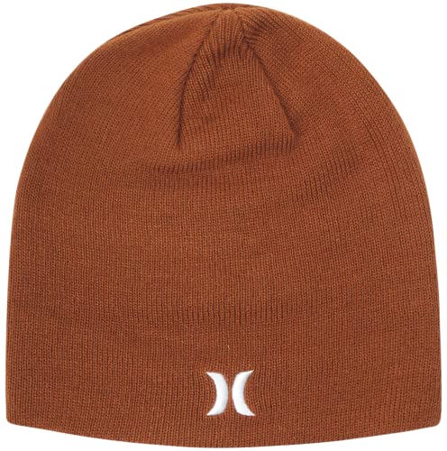Image of Hurley Mens Beanie Icon Staples Lightweight Winter Hat | Lightweight Classic Loose Knit Fabric Delivers All-Day Warmth and Comfort for Casual Wear, Skiing or Snowboarding