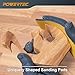 POWERTEC 71441 Flexible Contour Sanding Grips Set w/ 3 Flexible Foam Pads and 6 Profile Grips for Sanding Convex and Concave Profiles