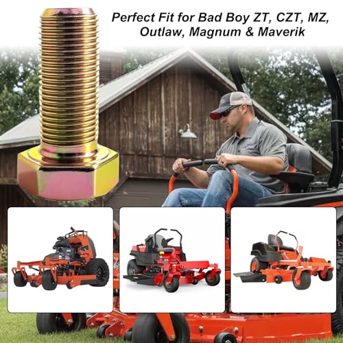 Image of 018-6020-00 GR 8 Hex Blade Bolts,5 /8 inch-18 x 1-1 /2 inch Bolts for Bad Boy 60-Inch Mower Blades,Compatible with ZT, CZT, MZ, Outlaw, Magnum, Maverik(3 PCS)
