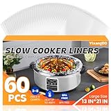 60 Pack Slow Cooker Liners, Large Size 13